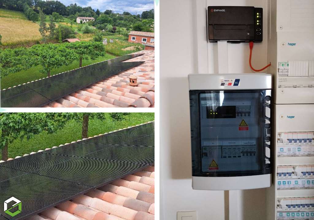 Consultez la chantier : installation photovoltaïque sunpower / enphase de 6 kwc panneaux sunpower performance 6 375w