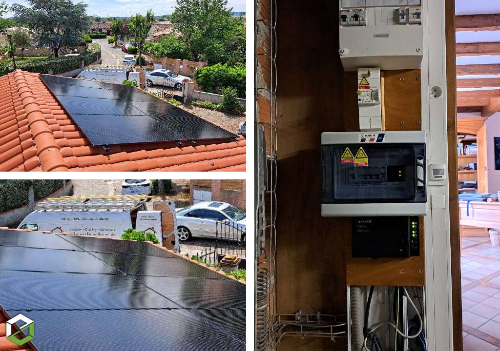 Consultez la chantier : installation photovoltaïque sunpower / enphase de 3 kwc panneaux sunpower performance 6 375w
