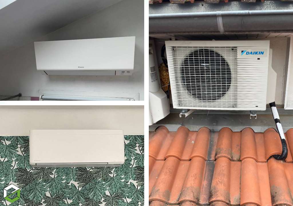 Consultez la chantier : pose d'une climatisation réversible daikin stylish et perfera - artisan certifié rge qualipac
