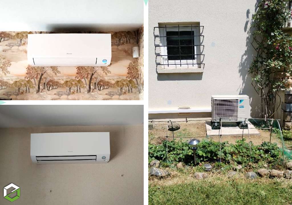 Consultez la chantier : pose d'une pompe à chaleur (pac) daikin perfera air/air type bisplit pour chauffage et climatisation - entreprise rge qualipac