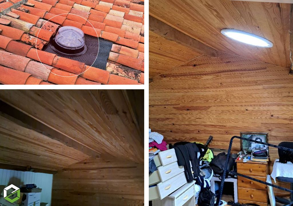 Consultez la chantier : puits de lumière naturelle solatube, conduit et transporte la lumière