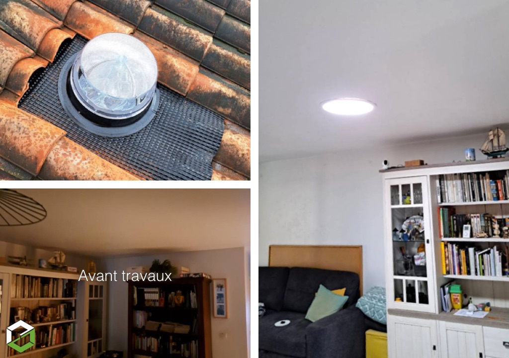 Consultez la chantier : puits de lumière naturelle solatube