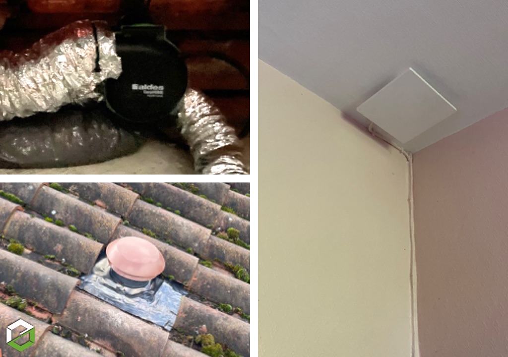 Pose d'une VMC hygroréglable  - RGE ventilation QualiBAT