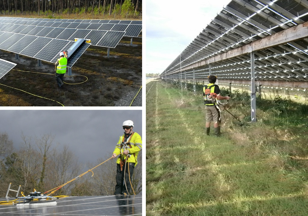 nettoyage de panneaux solaires photovoltaiques