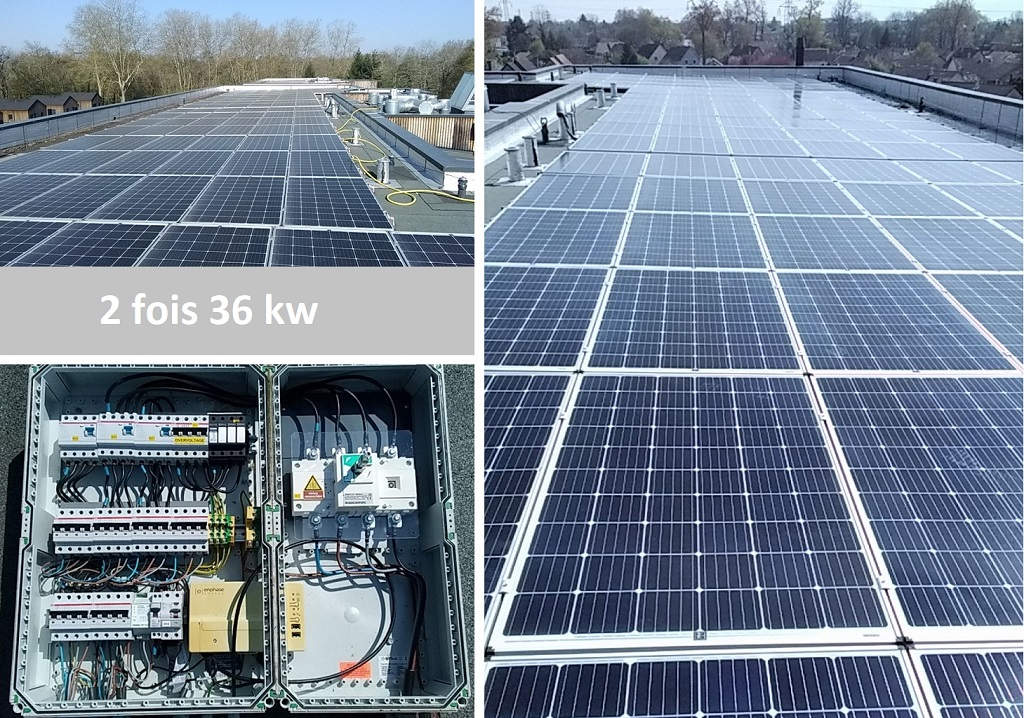 Consultez la chantier : photovoltaique sur batiment collectif