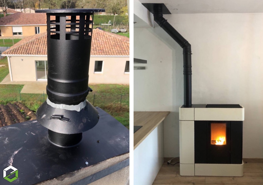  Installation d’un poêle à granulés Ravelli Elettra 