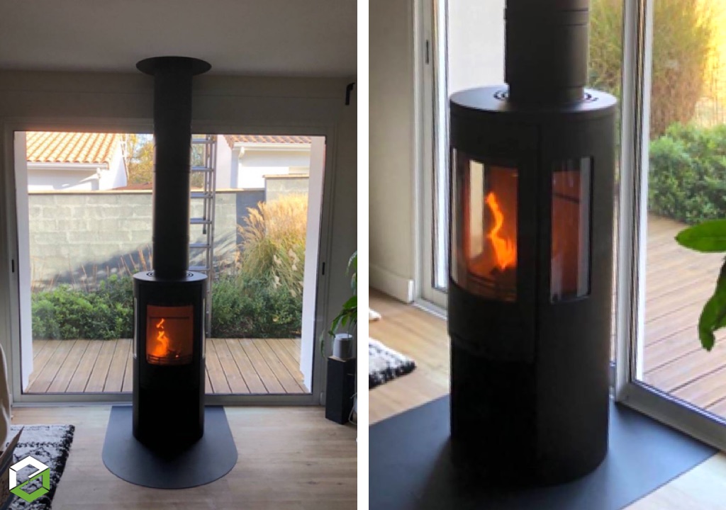 Faire installer un poêle à bois avec conduit double flux ou triple paroi efficience 