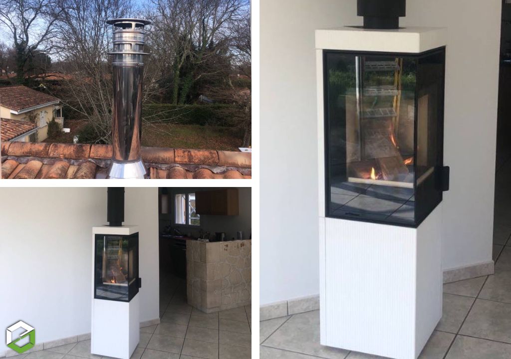 revendeur spécialiste poêle à bois Nordpeis Quadro colorado 