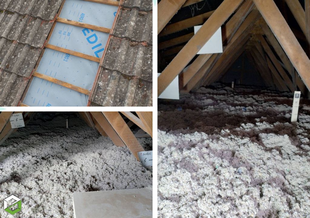 amélioration thermique avec remplacement d'une isolation hors d'âge dans une maison - entreprise rge qualibat