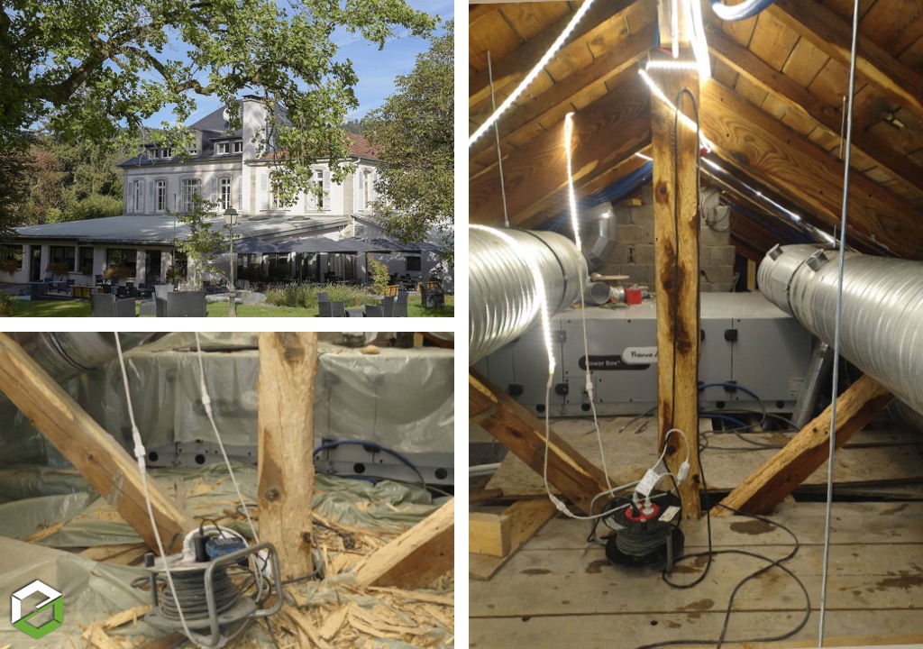 Ets Aubriat SAS : Grenier attaqué dans un hôtel historique - Entreprise RGE QualiBAT