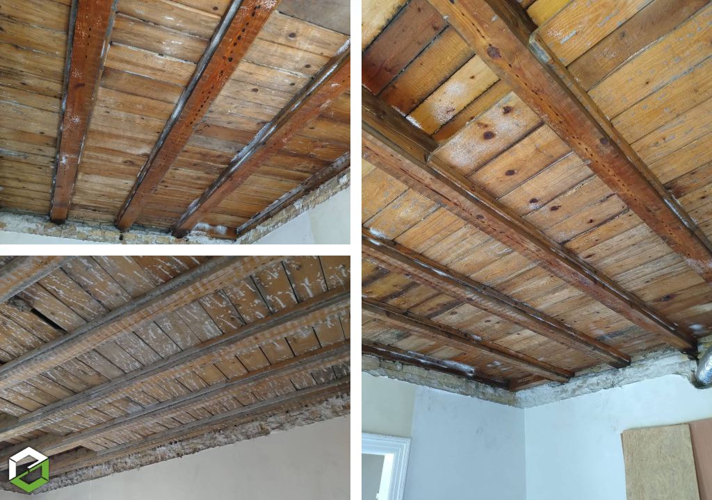 Consultez la chantier : insectes dans la charpente ancienne d'un appartement - entreprise rge qualibat ctba+