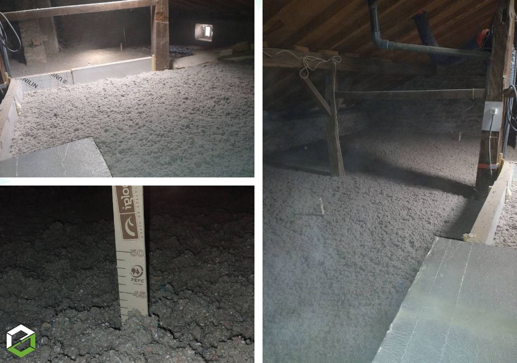travaux d'isolation de combles chez un particulier - entreprise rge qualibat