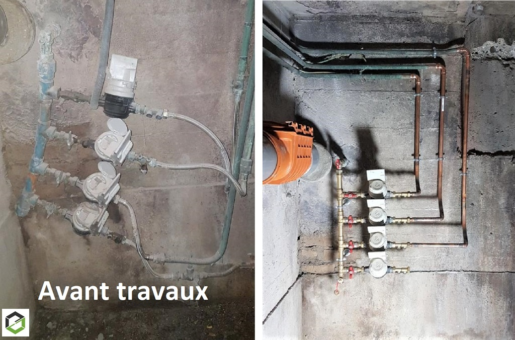 Consultez la chantier : réfection compteur d'eau