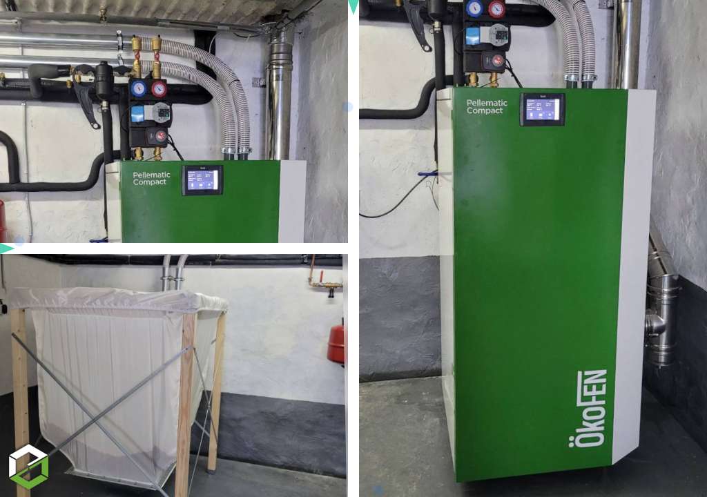 Consultez la chantier : rge qualibois - installation d'une chaudière à granulés de bois Ökofen pellematic compact