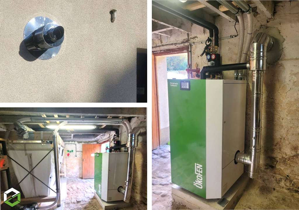 Consultez la chantier : rge qualibois - installation d'une chaudière à granulé ökofen pellematic compact