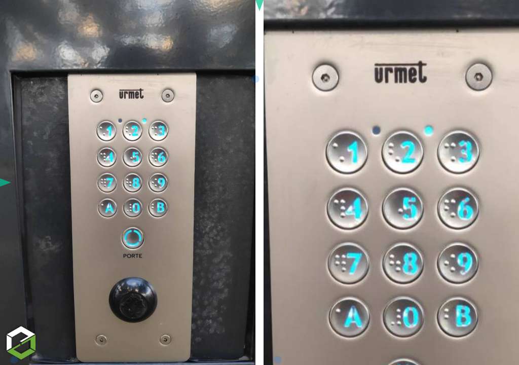 Consultez la chantier : remplacement d'une platine de rue pour interphone d'immeuble