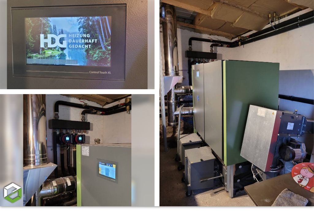 Installation d'une chaudière bois déchiqueté de 95 Kw