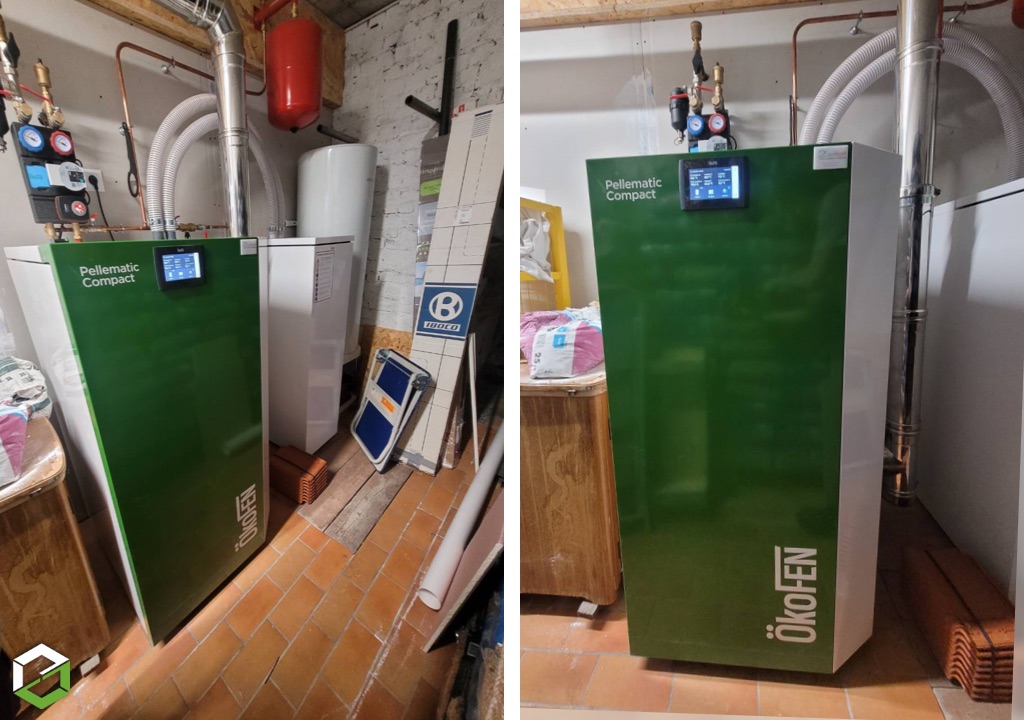 Consultez la chantier : rge qualibois-installation d'une chaudière à granulé okofen