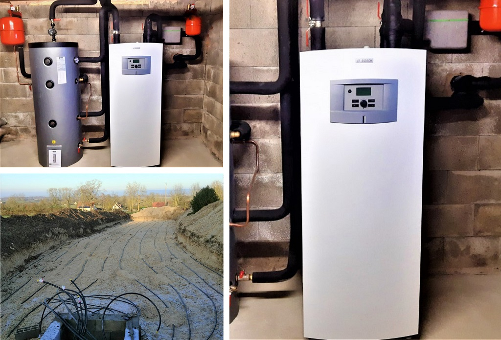 Pose D Un Chauffage Avec Pompe A Chaleur Geothermique Bosch Sur Une Installation Radiateur Bailleul Orne 61 Ets Bloyet Patrick Plomberie Chauffage Sanitaire