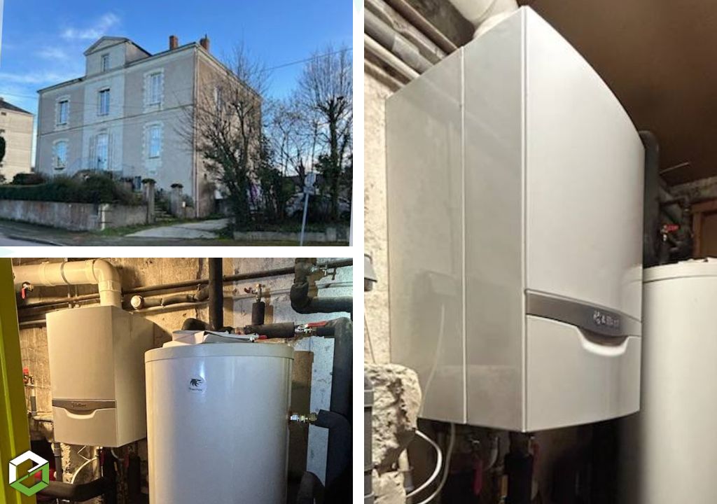 Installation d'une chaudière gaz Vaillant a condensation de 65kw-Loire Atlantique (44)