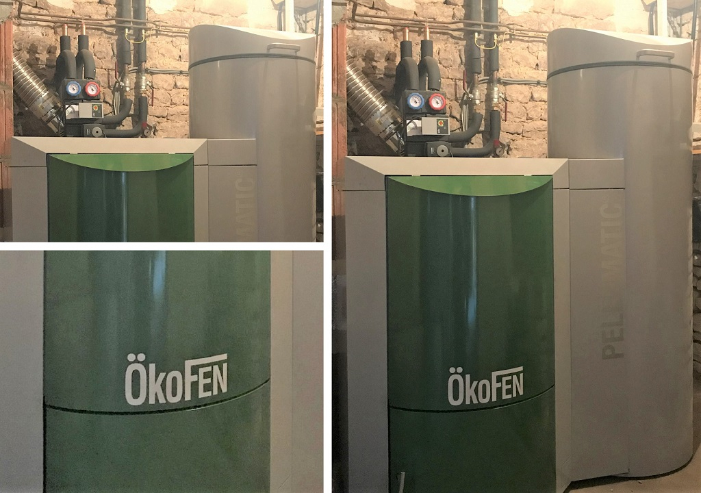 Consultez la chantier : chaudière granulé de bois pellets okofen champniers 16 charente 