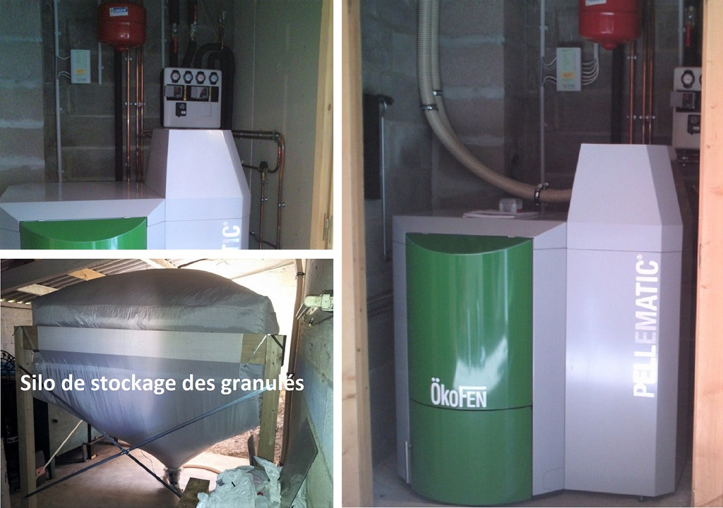 Consultez la chantier : installation chaudière granulé de bois pellets okofen salle de barbezieux 16 charente