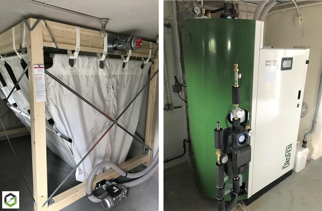Consultez la chantier : entreprise rge qualibois - installation chaudière granulé de bois pellets okofen