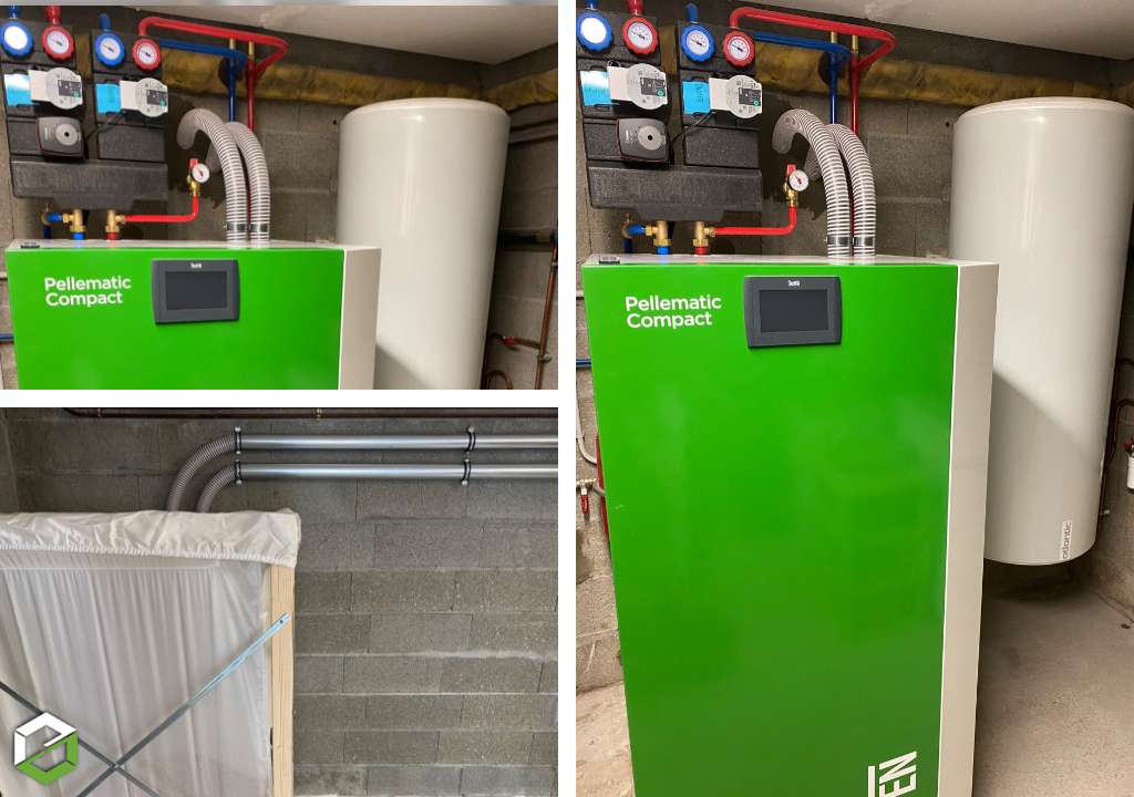 Consultez la chantier : installation d'une chaudière à pellets okofen - entreprise rge