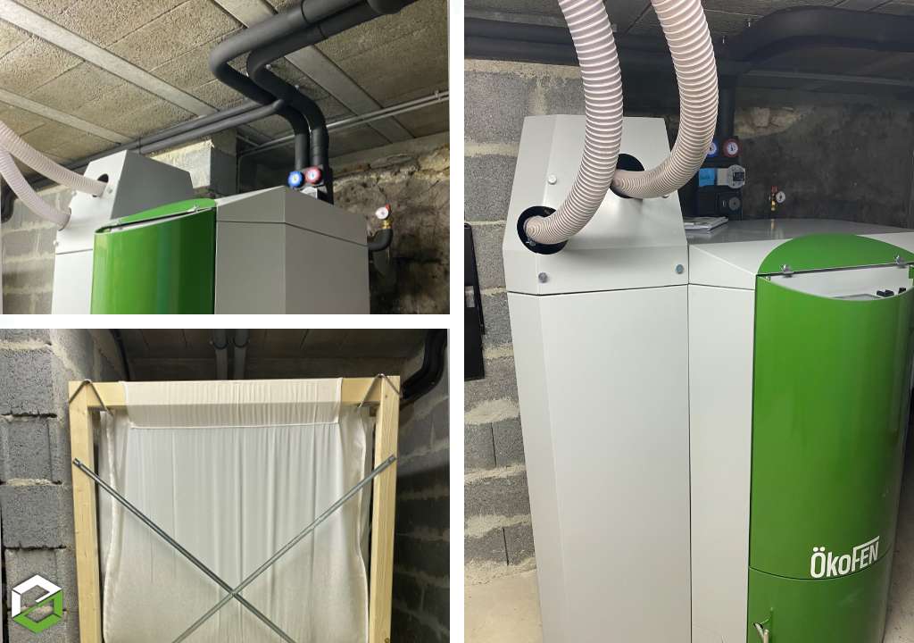 Consultez la chantier : installation d'une chaudière à granulés de bois okofen - entreprise rge