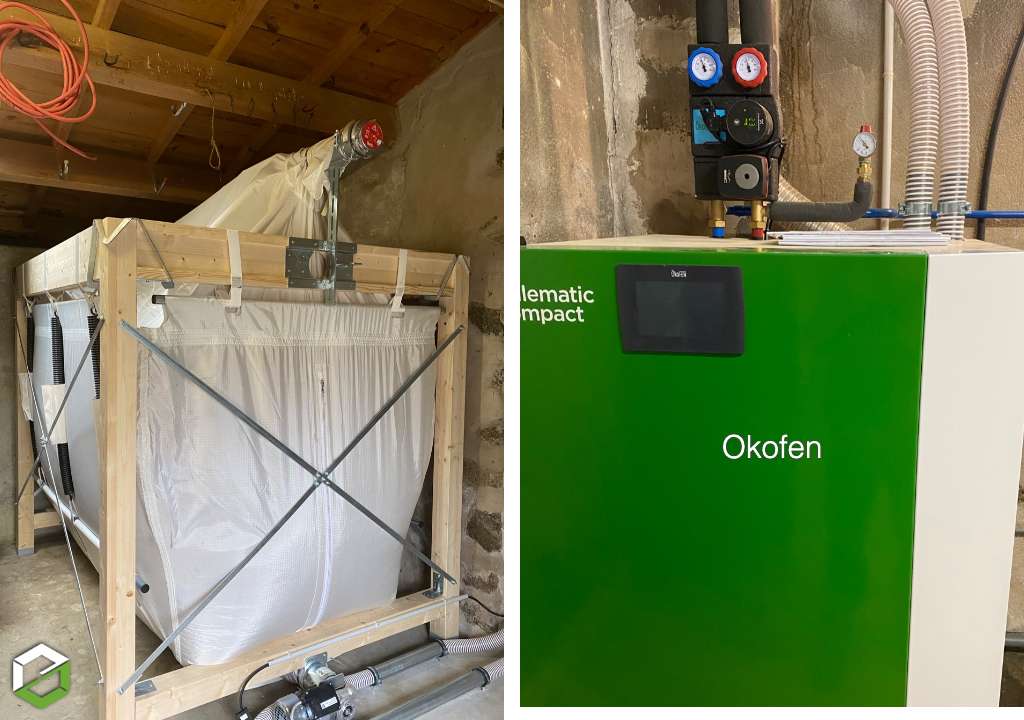 Consultez la chantier : installation d'une chaudière Ökofen - entreprise rge qualibois