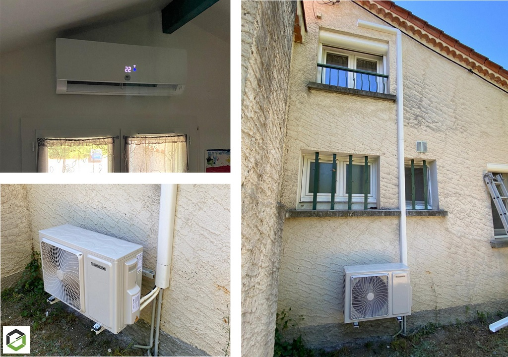 Consultez la chantier : rge qualipac - installation d’une clim réversible (pompe à chaleur air/air) thermor