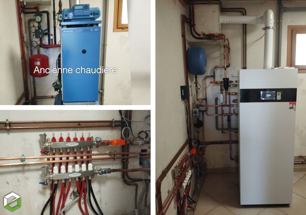 remplacement d’une chaudière buderus par une chaudière viessmann vitodens 222-f