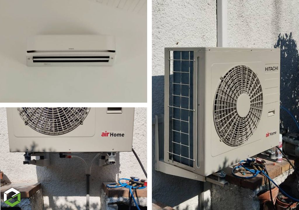 Installation d'une climatisation réversible PAC Air/Air HITACHI