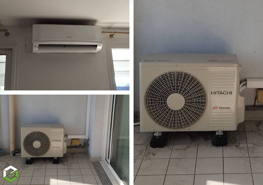 Remplacement d'une climatisation hors-service par une climatisation réversible Hitachi Airhome 600
