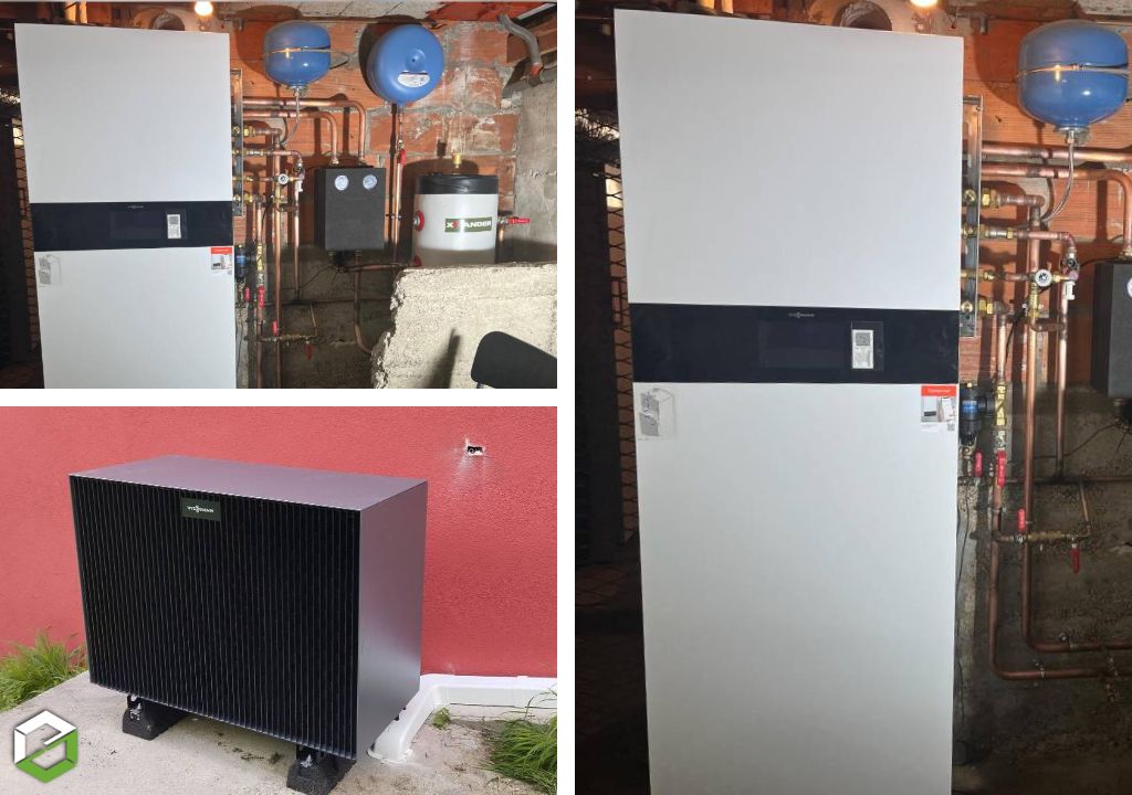 installation d'une pompe à chaleur viessmann en remplacement d'une chaudière gaz propane