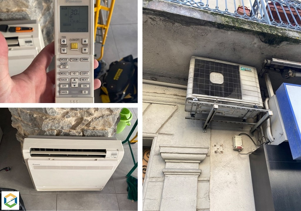 Consultez la chantier : entretien console de climatisation mono-split 
