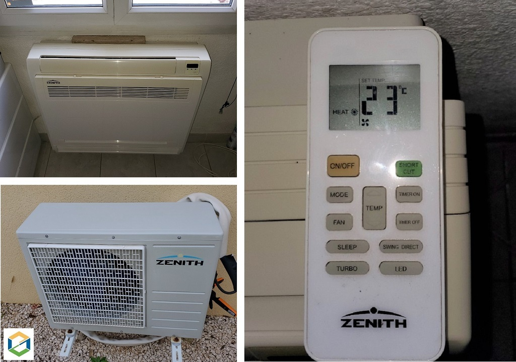 Consultez la chantier : entretien climatisation mono-split console zenith
