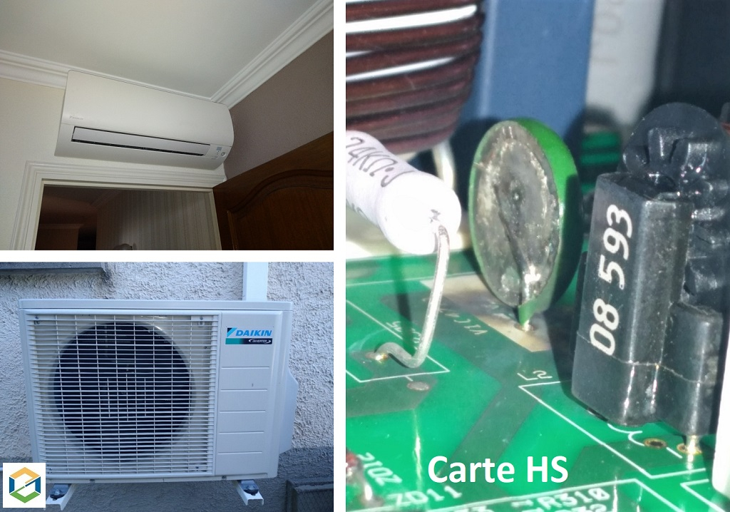 Consultez la chantier : diagnostic d'une climatisation bi-split daikin