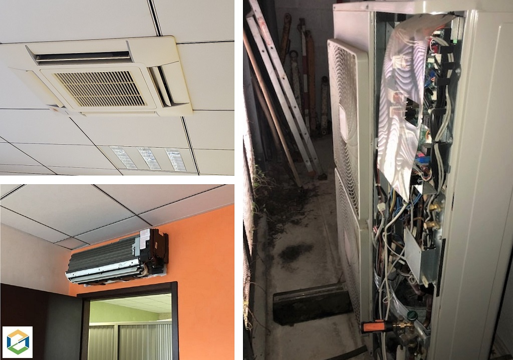 Consultez la chantier : entretien d'une climatisation vrv daikin - 6 muraux + 2 cassettes