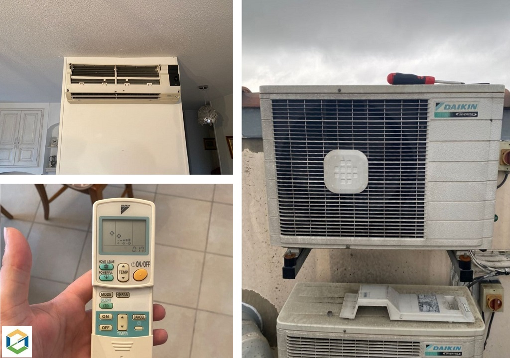 Consultez la chantier : entretien d'une climatisation mono-split mural daikin