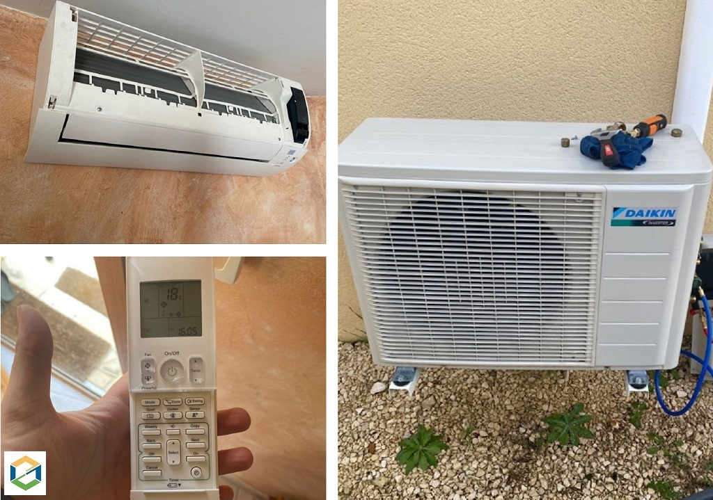 Consultez la chantier : entretien d'une climatisation bi-split mural daikin