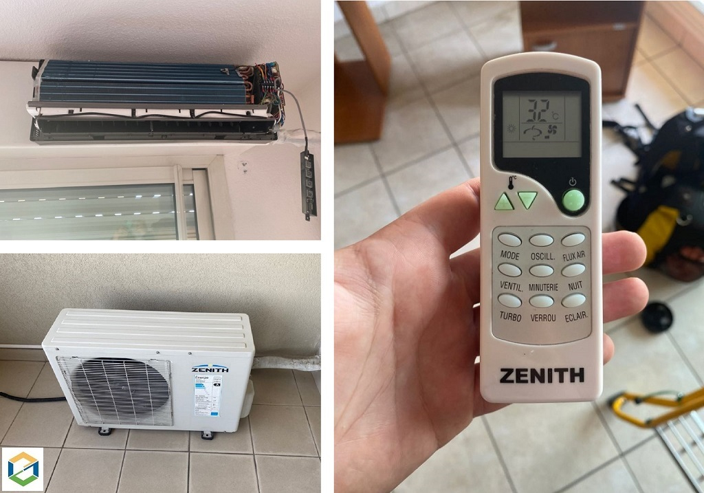Consultez la chantier : entretien climatisation mono-split murale zenith