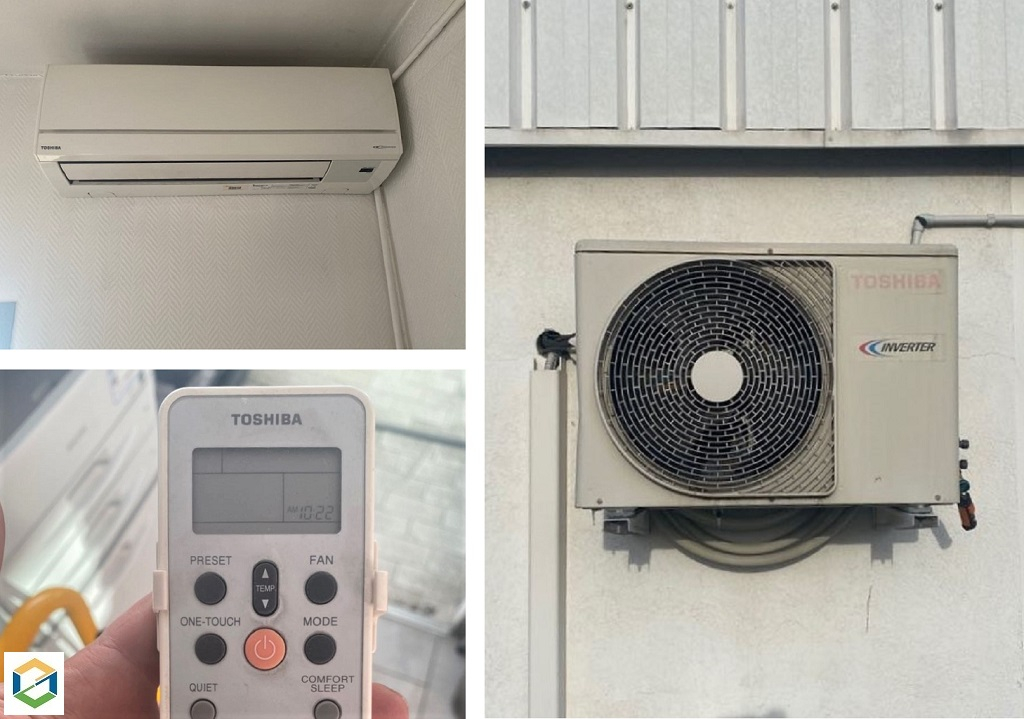 Consultez la chantier : entretien de 2 climatisations mono-splits muraux toshiba