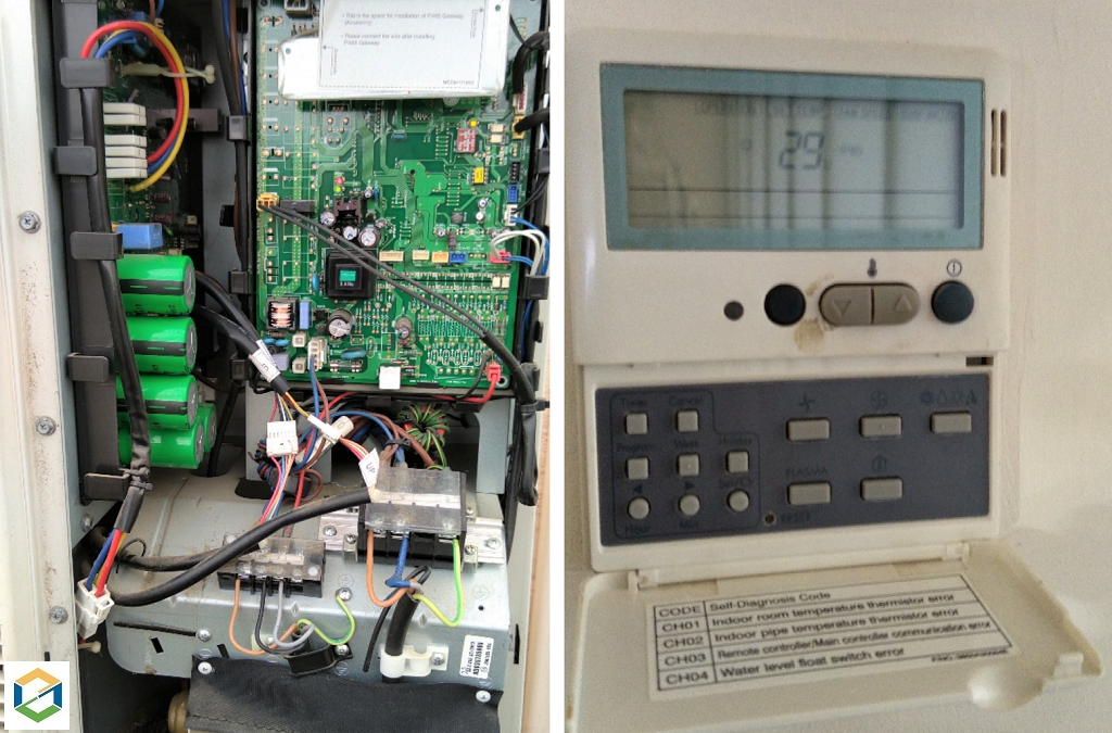 Consultez la chantier : diagnostic d'une climatisation gainable lg