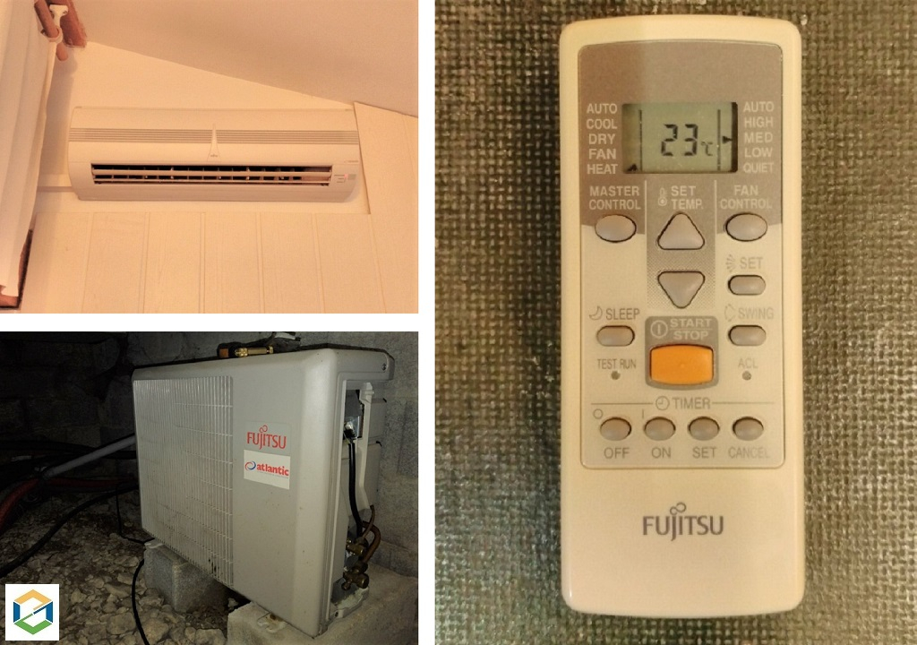 Consultez la chantier : entretien d'une climatisation mono-split murale fujitsu
