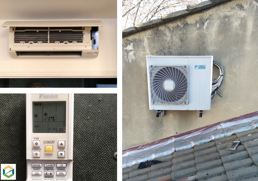 entretien d'une climatisation quadri-split muraux daikin
