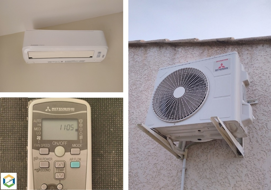 Consultez la chantier : entretien d'une climatisation mono-split murale mitsubishi 