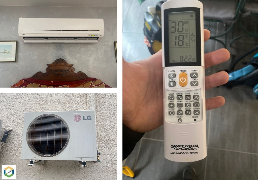 Consultez la chantier : entretien d'une climatisation mono-split murale lg