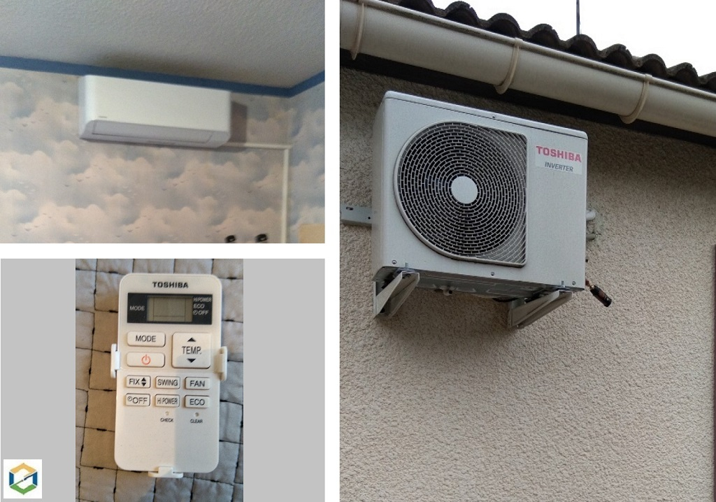 Consultez la chantier : entretien d'une climatisation mono-split murale toshiba