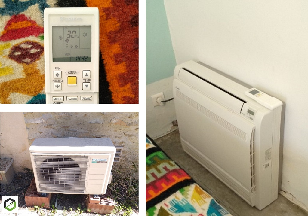 Consultez la chantier : entretien et nettoyage d'une climatisation mono-split console daikin
